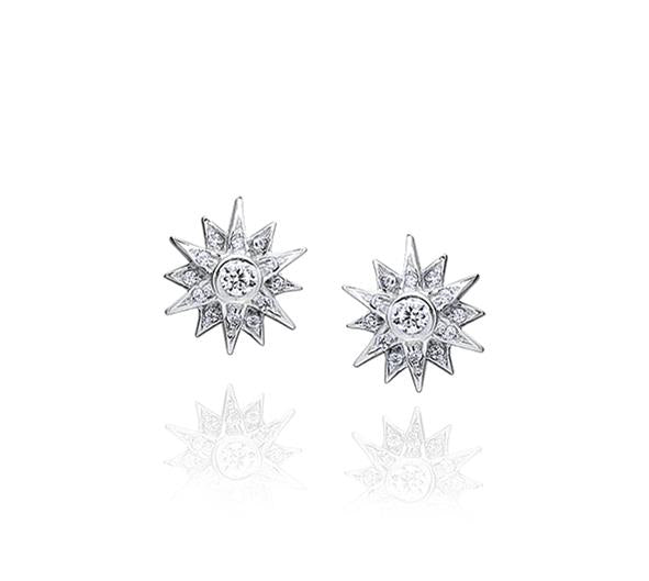 Brincos Star Minimal – Prata 925 com Zircónias
