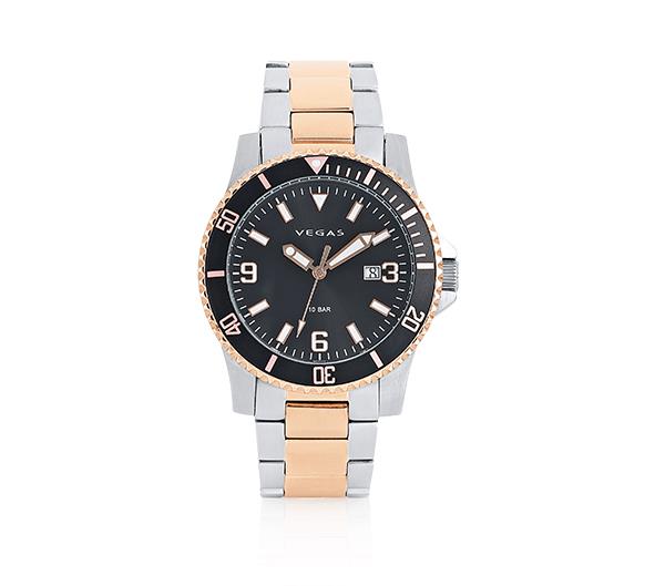 Relógio de Pulso Masculino — Aço Inoxidável com Movimento Quartz