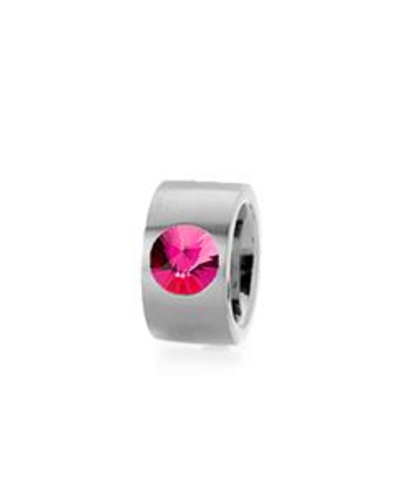 Anel Aço Inox — Cristal Swarovski 10mm (Modelo 2370)