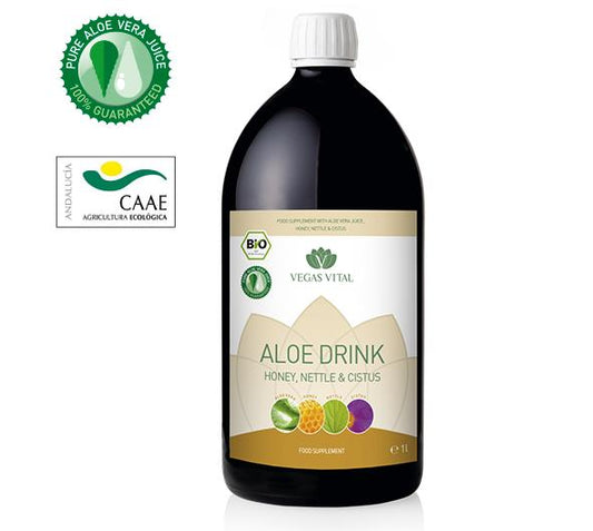 Aloe Drink Honey, Nettle & Cistus 🌿 Bem-Estar e Equilíbrio Natural