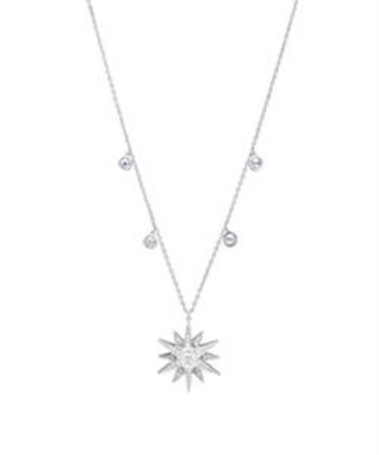Colar Star Majestic – Prata Esterlina 925 com Zircónias Cravadas
