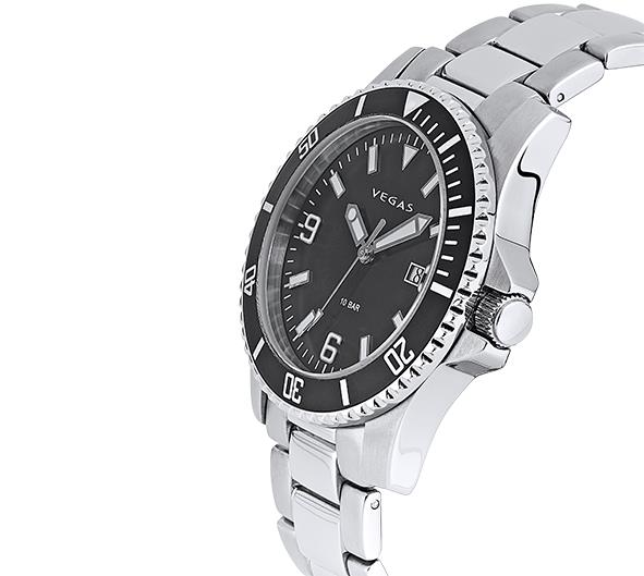 Relógio de Pulso Masculino — Aço Inoxidável com Movimento Quartz