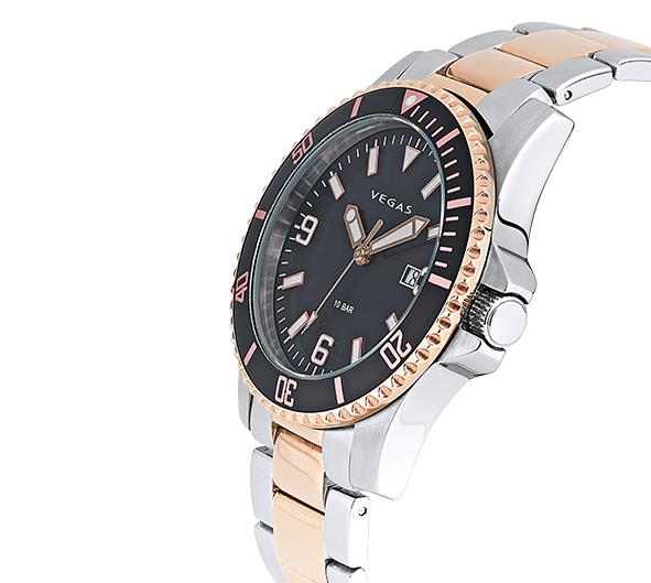 Relógio de Pulso Masculino — Aço Inoxidável com Movimento Quartz