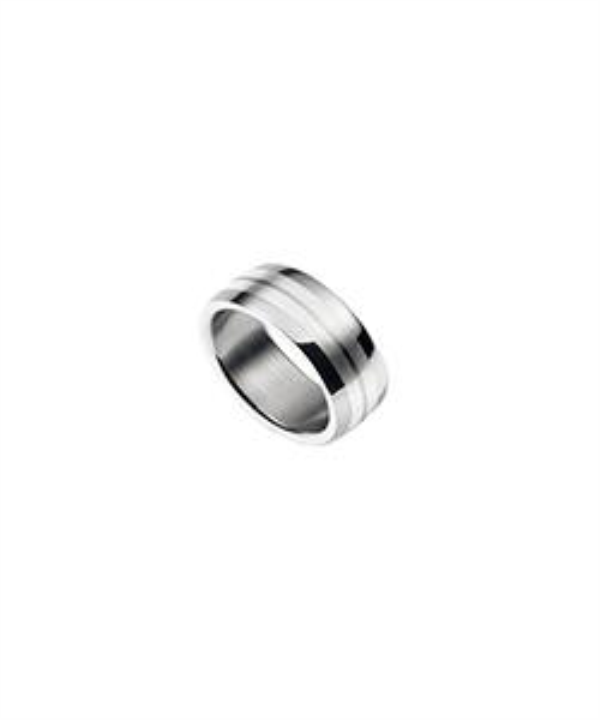 Anel Aço Inox – Modelo 2144 com Inlay em Prata 925