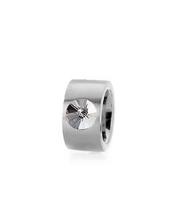 Anel Aço Inox — Cristal Swarovski 10mm (Modelo 2370)