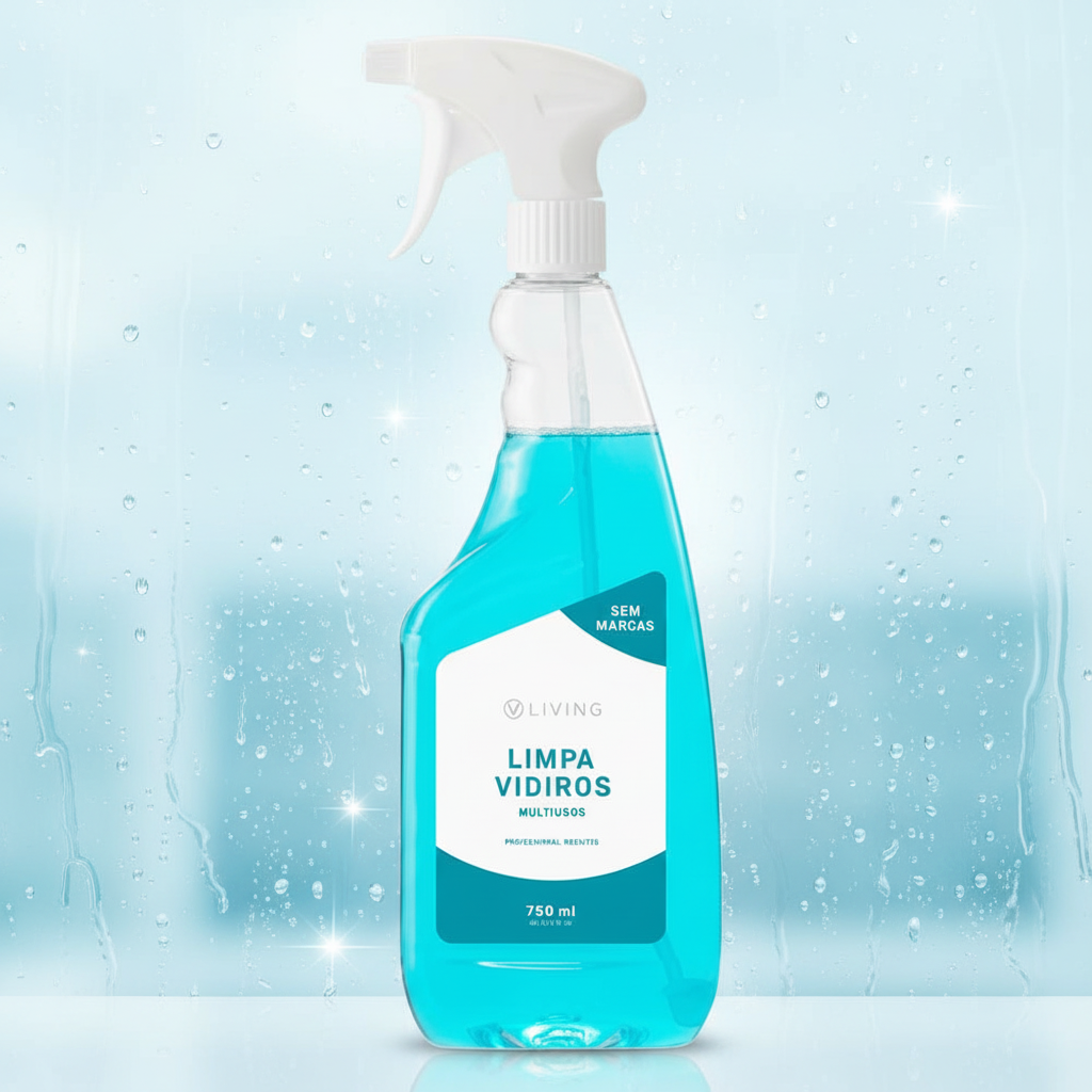 Limpa Vidros Multiusos VLiving – Acabamento Anti-Manchas e Anti-Riscos