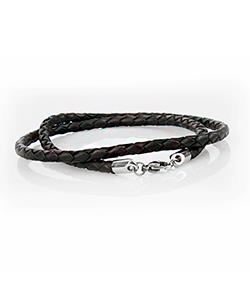 Cordão em Pele — Ø 4mm com Fecho em Aço Inoxidável