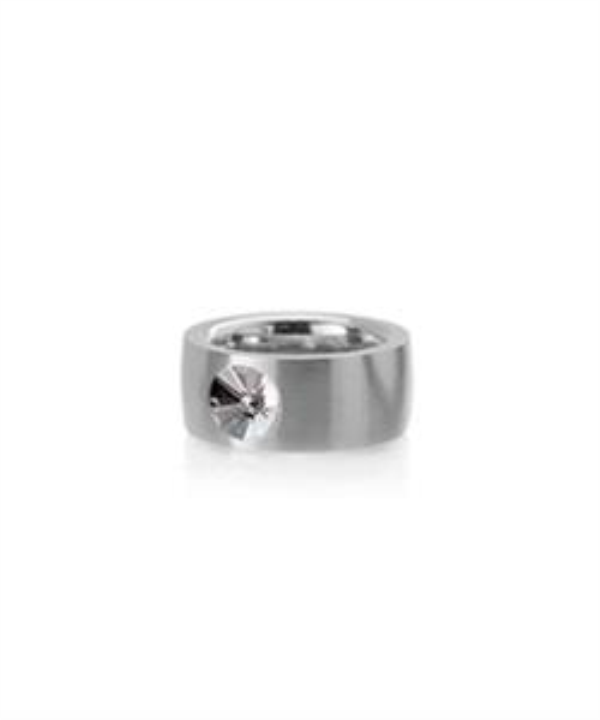Anel Aço Inox — Cristal Swarovski 8mm (Modelo 2373)