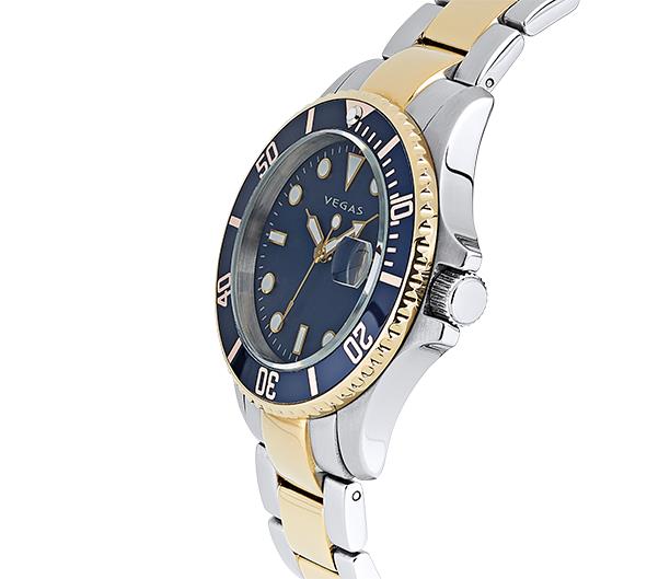 Relógio de Pulso Feminino — Elegância Bicolor em Aço Inoxidável
