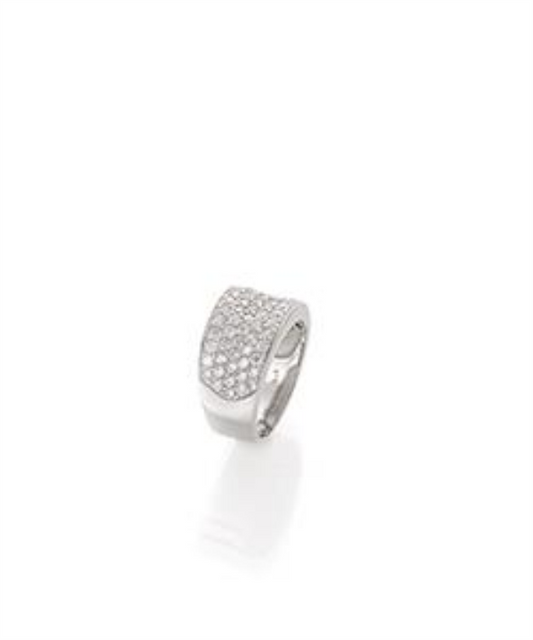 Anel Prata 925 – Modelo 2171 com 75 Zircónias