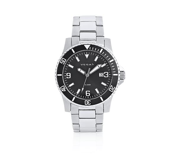 Relógio de Pulso Masculino — Aço Inoxidável com Movimento Quartz