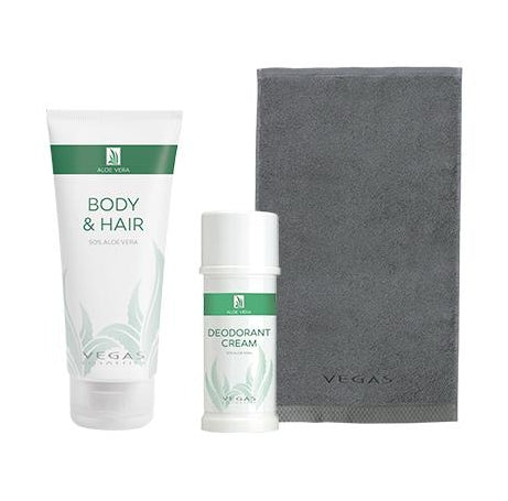 Conjunto Aloe Vera para o dia-a-dia. OFERTA Toalha cinza 100% Algodão