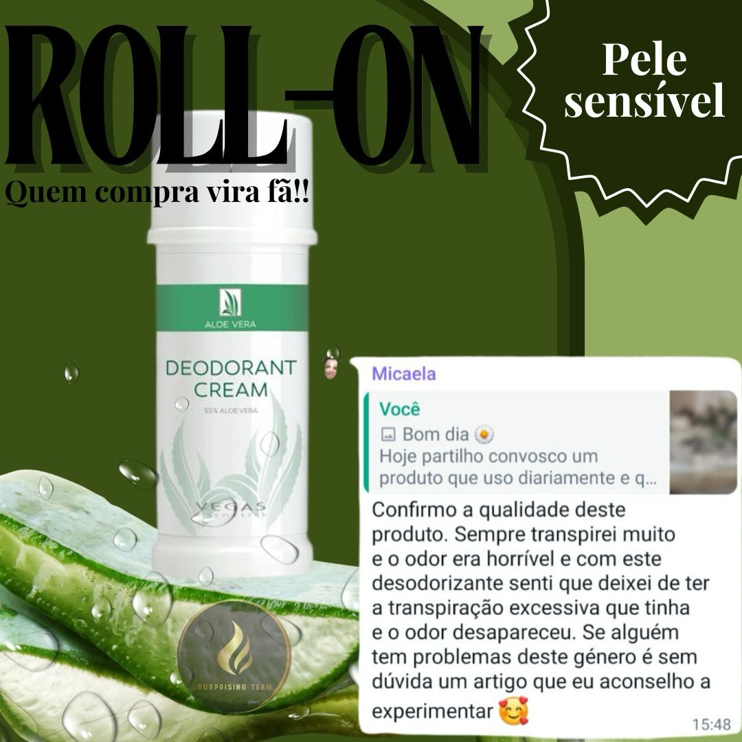 Desodorizante Aloe Vera 🌿 Proteção Suave para Pele Sensível