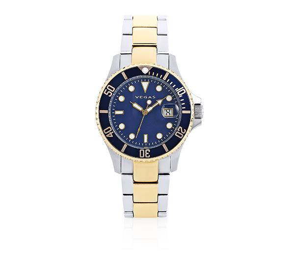 Relógio de Pulso Feminino — Elegância Bicolor em Aço Inoxidável