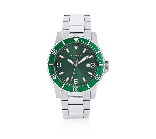 Relógio de Pulso Masculino — Aço Inoxidável com Movimento Quartz